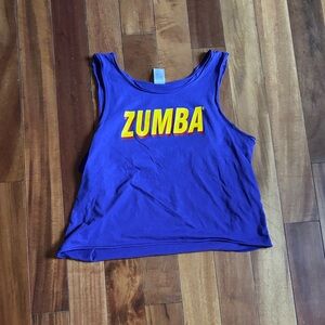 Zumba Fitness Purple Tee with Yellow Accents